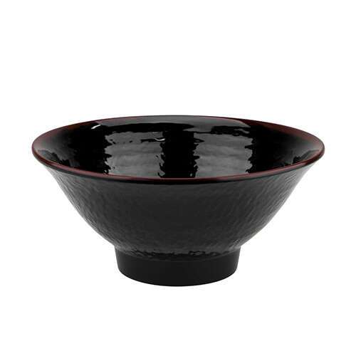 Thunder Group 5770TM 24 Oz 6.75 Inch Asian Tenmoku Round Melamine Soup Bowl, DZ