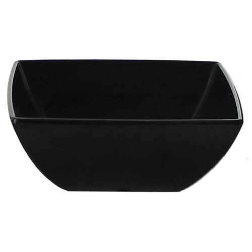 Thunder Group 69005BK 22 Oz 5.5 Inch Western Classic Black Melamine Square Bowl, DZ