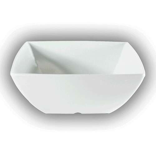 Thunder Group 69005WT 22 Oz 5.5 Inch Western Classic White Melamine Square Bowl, DZ