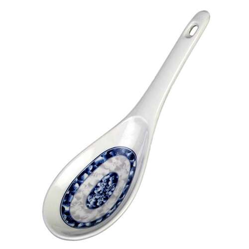 Thunder Group 7005DL 1.5 Oz 8.25 x 2.75 Inch Asian Blue Dragon Melamine Rice Ladle, DZ
