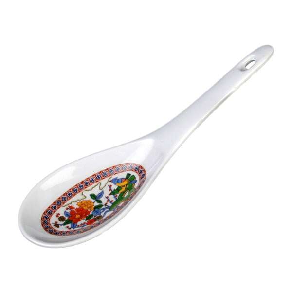 Thunder Group 7005P 1.5 Oz 8.25 x 2.75 Inch Asian Peacock Melamine Rice Ladle, DZ