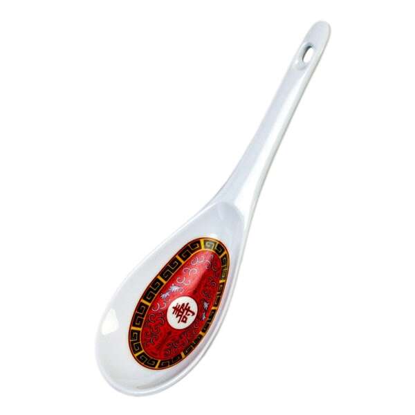Thunder Group 7005R 1.5 Oz 8.25 x 2.75 Inch Asian Longevity Melamine Rice Ladle, DZ