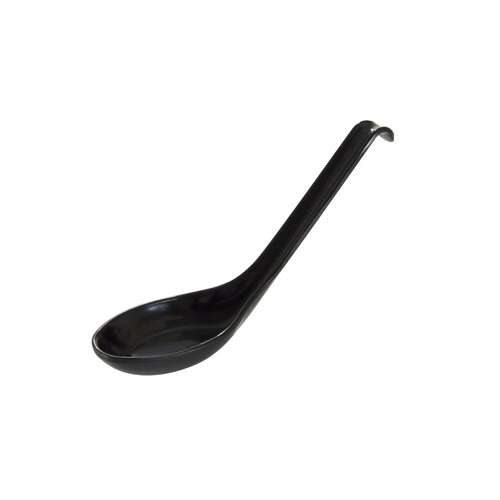 Thunder Group 7200BK 0.6 Oz 6 X 1.75 Inch Asian Classic Black Melamine Soup Spoon, DZ