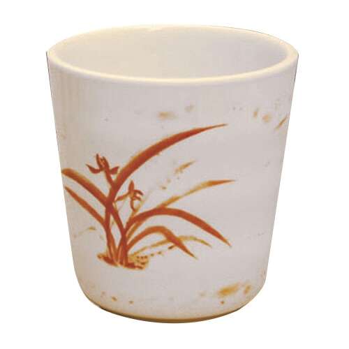 Thunder Group 9753GD 8 Oz 3.12 Inch Asian Gold Orchid Melamine Mug, DZ