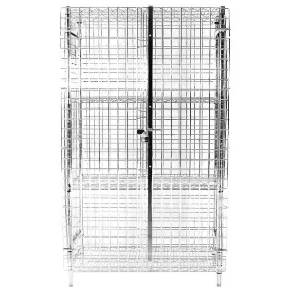 Thunder Group CMSC244863, 24"X48"x63" Security Cage Only, Heavy Duty, Chrome Finish