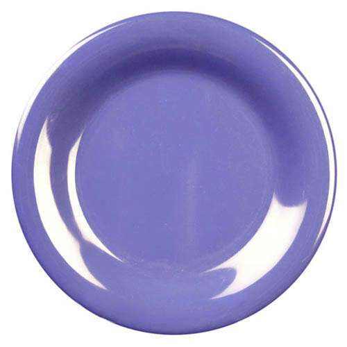 Thunder Group CR006BU 6.5 Inch Western Purple Wide Rim Melamine Plate, DZ