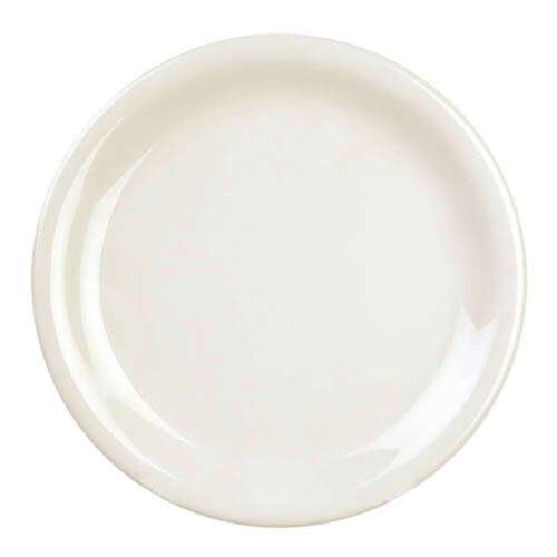 Thunder Group CR107V 7.25 Inch Western Ivory Narrow Rim Melamine Plate, DZ