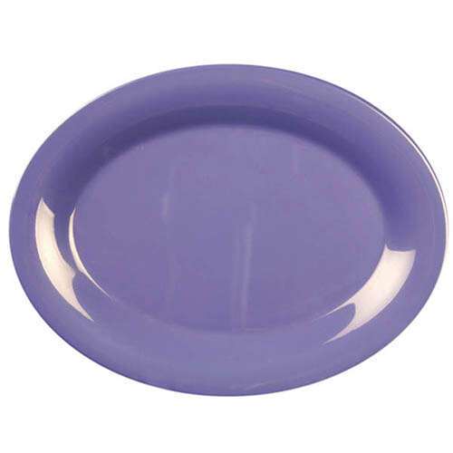 Thunder Group CR209BU 9.5 x 7.25 Inch Western Purple Melamine Platter, DZ