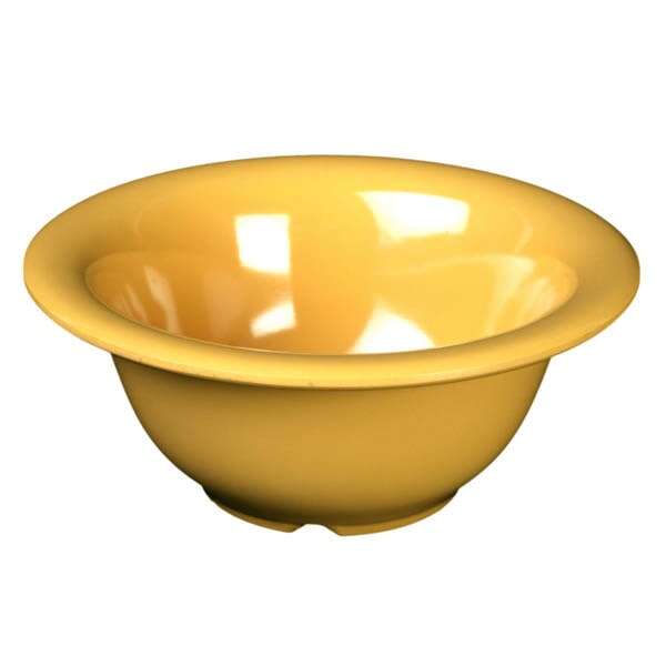 Thunder Group CR5510YW 10 Oz 5.5 Inch Western Yellow Melamine Soup Bowl, DZ