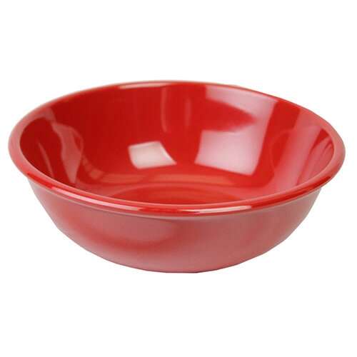 Thunder Group CR5807PR 32 Oz 7.5 Inch Western Red Melamine Salad Bowl, DZ