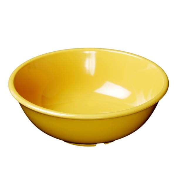 - CR5807YW 32 Oz 7.5 Inch Western Yellow Melamine Salad Bowl, DZ