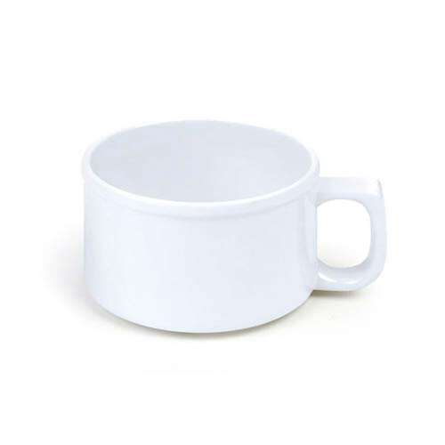 Thunder Group CR9016W 10 Oz 4 Inch Western White Melamine Soup Mug, DZ