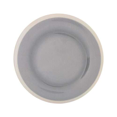 Thunder Group DM009H 9.25 Inch Western Graham Gray Melamine Round Wide Rim Plate, DZ