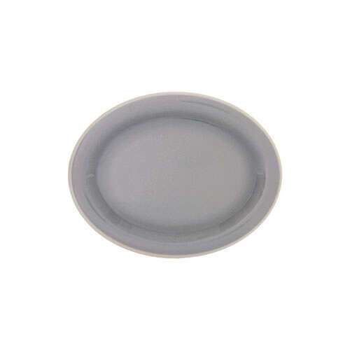 Thunder Group DM213H 13.5 x 10.5 Inch Western Graham Gray Melamine Oval Platter, DZ