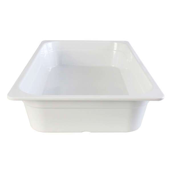 Thunder Group GN1004W, Full Size 4-Inch Deep Melamine Anti-Jam Food Pan, White