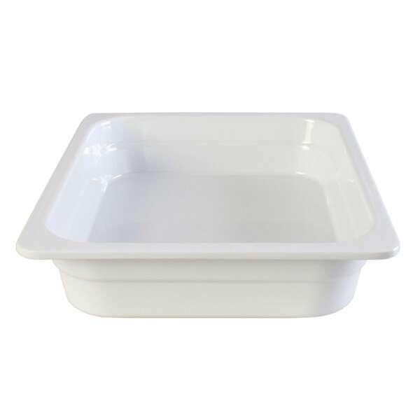Thunder Group GN1122W, Half Size 2 1/2-Inch Deep Melamine Anti-Jam Food Pan, White