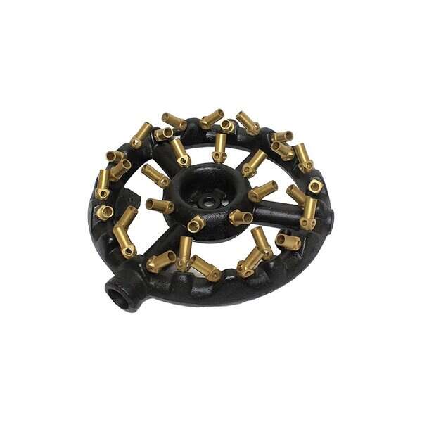 Thunder Group IRBR004CN, Cast Iron Base with Copper Nozzle Duck Burner, 18 Nozzles, Natural Gas, 125,000 BTU, EA