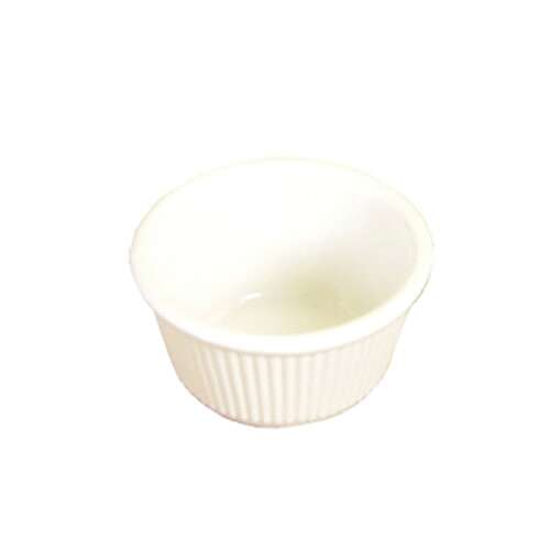 - ML509B1 2 Oz 2.8 Inch Fluted Melamine Round Bone Ramekin, DZ
