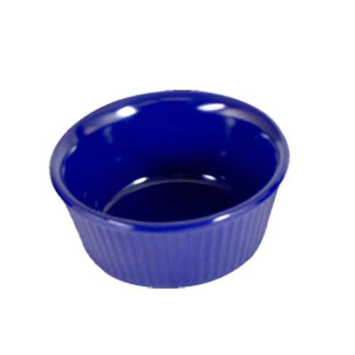 Thunder Group ML532CB1 4 Oz 3.38 Inch Fluted Melamine Round Cobalt Blue Ramekin, DZ