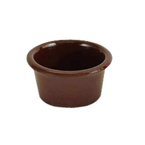 Thunder Group ML537C1 3 Oz 3.12 Inch Smooth Melamine Round Chocolate Ramekin, DZ