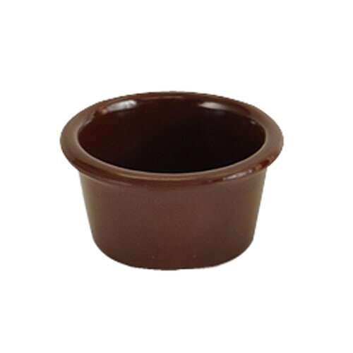 Thunder Group ML538C1 4 Oz 3.38 Inch Smooth Melamine Round Chocolate Ramekin, DZ