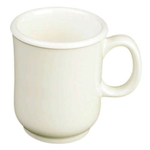 Thunder Group ML901I 8 Oz 3 Inch Western Color Ivory Melamine Round Bulbous Mug, DZ