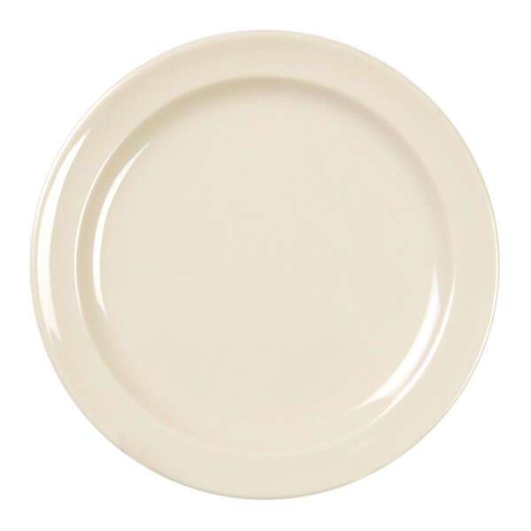 Thunder Group NS105T 5.5 Inch Western Nustone Tan Melamine Round Beige Plate, DZ