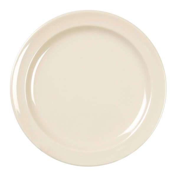 Thunder Group NS109T 9 Inch Western Nustone Tan Melamine Round Beige Dinner Plate, DZ