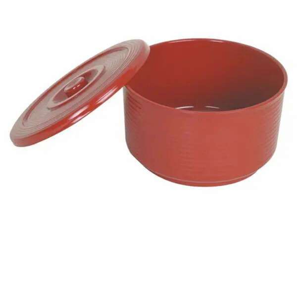 Thunder Group P-222, 72 Oz 7.5-inch Plastic Rice Container with Lid, Set of 2