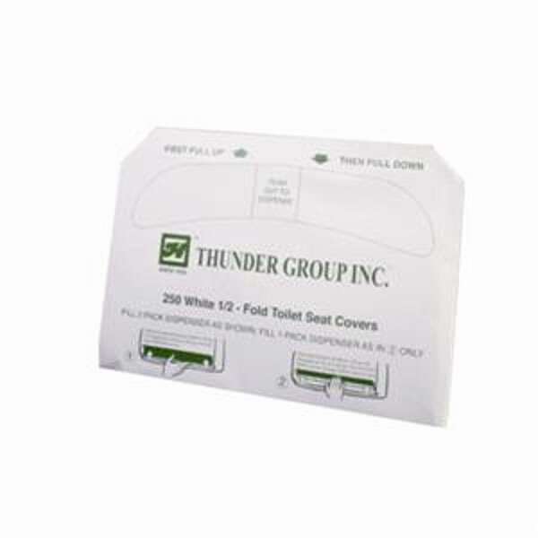 Thunder Group PATSC050, Half Fold Paper Toilet Seat Covers, 20/CS