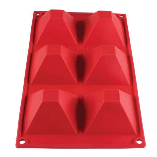 - PLBM009S, 3-Ounce Pyramid High Heat Silicone Baking Mold, 6 Cavities