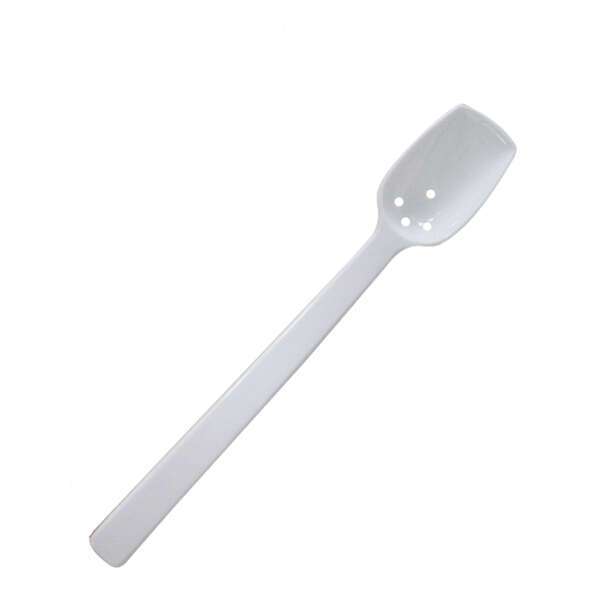 - PLВЅ110WH, 10-Inch Polycarbonate Perforated Buffet Spoon, White, 12/Pack
