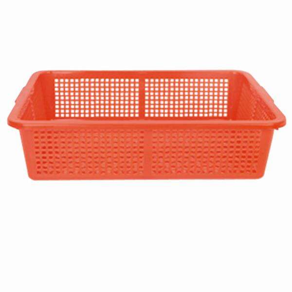 Thunder Group PLFB003R, 18x13 3/4-Inch Plastic Rectangular Colander without Handles, Red