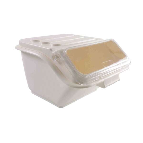 Thunder Group PLIB010S, 19.25x23.4-Inch 10 Gal Polypropylene Shelf Ingredient Bin, White