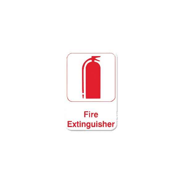 Thunder Group PLIS6913RK, 6x9-inch 'Fire Extinguisher' Information Sign
