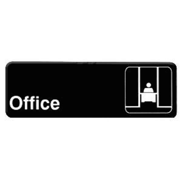 - PLIS9323BK, 9x3-inch 'Office' Information Sign