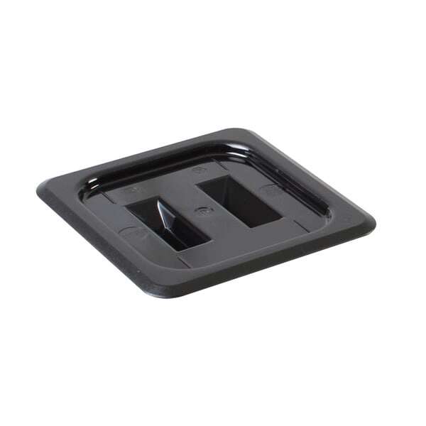 Thunder Group PLPA7160CBK, Polycarbonate Sixth Size Solid Cover For Food Pan, Black