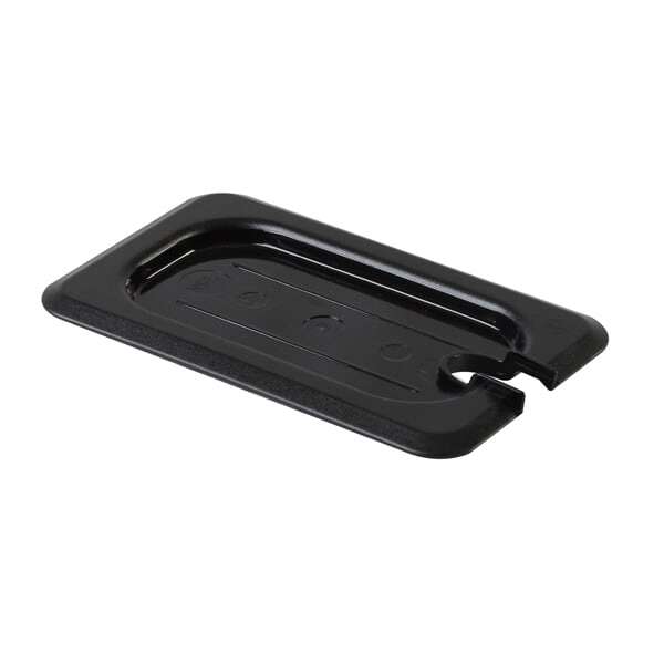 Thunder Group PLPA7190CSBK, Polycarbonate Ninth Size Slotted Cover For Food Pan, Black