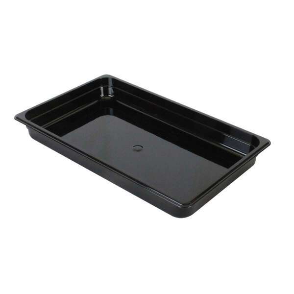 Thunder Group PLPA8002BK, Full-Size 2.5-Inch Deep Black Polycarbonate Food Pan