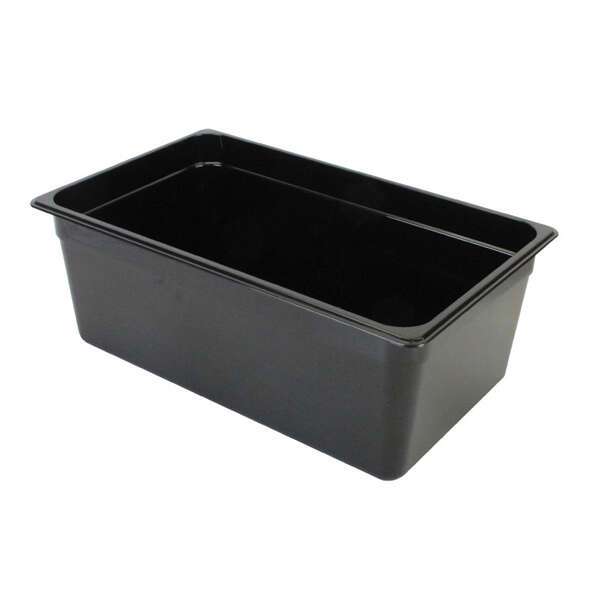 Thunder Group PLPA8008BK, Full Size 8-Inch Deep Black Polycarbonate Food Pan