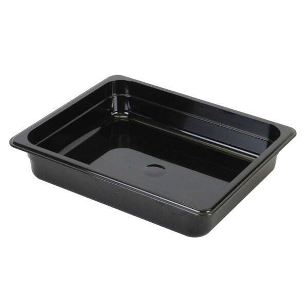 - PLPA8122BK, Half Size 2.5-Inch Deep Black Polycarbonate Food Pan