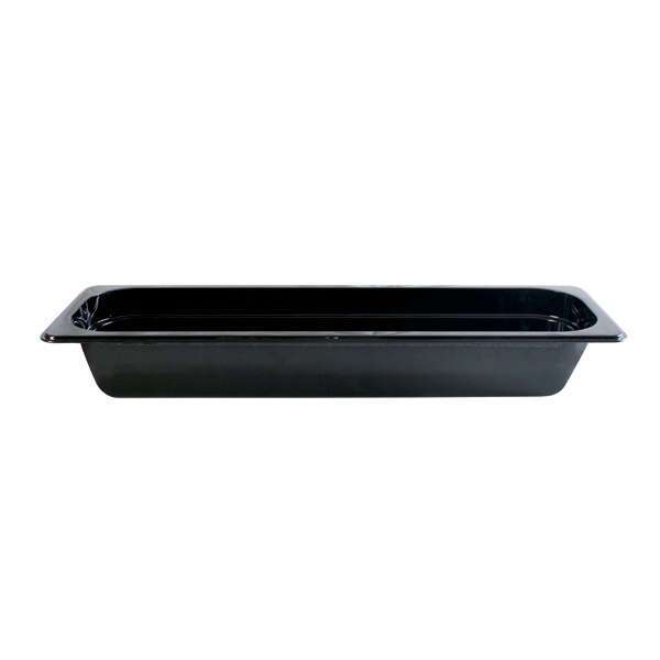 Thunder Group PLPA8122LBK, Half Size Long 2.5-Inch Black Polycarbonate Deep Food Pan