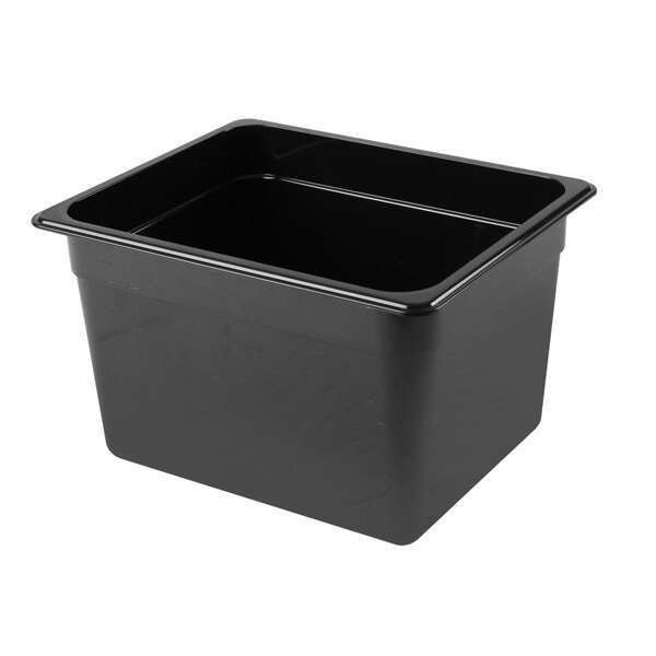 - PLPA8128BK, Half Size 8-Inch Deep Black Polycarbonate Food Pan