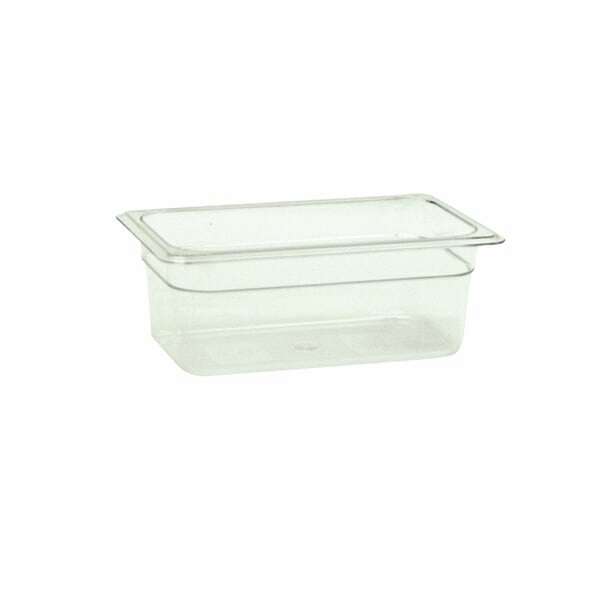 Thunder Group PLPA8144, Quarter Size 4-Inch Deep Polycarbonate Food Pan