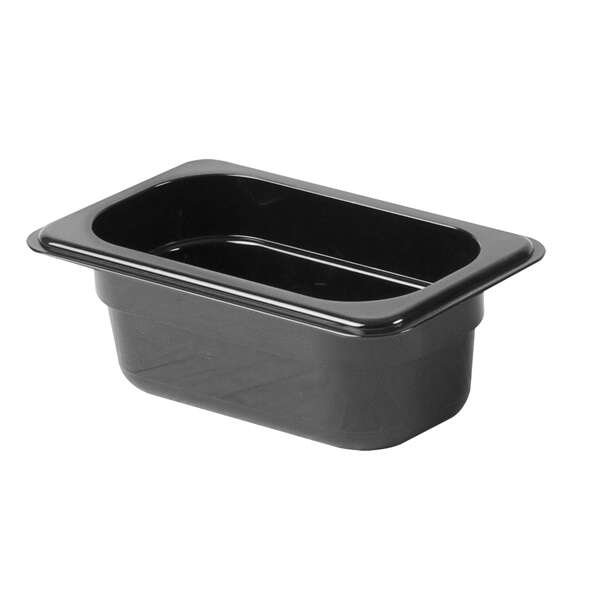 - PLPA8192BK, Ninth Size 2.5-Inch Deep Black Polycarbonate Food Pan