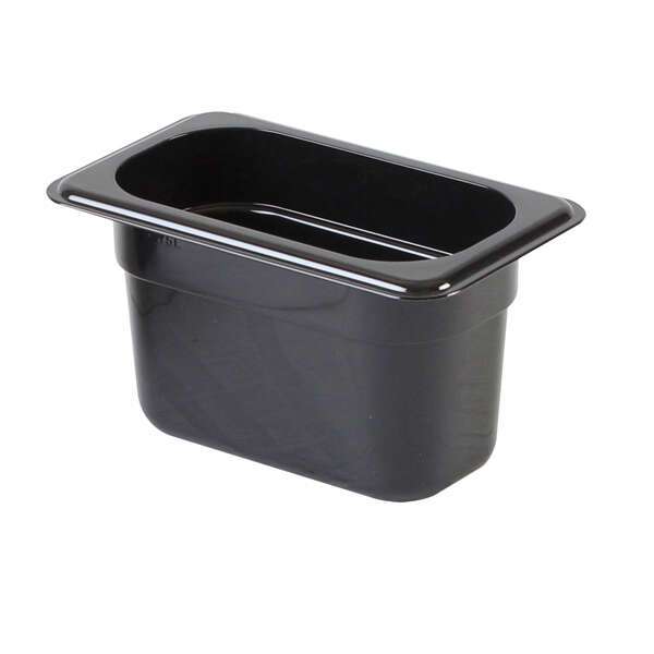 - PLPA8194BK, Ninth Size 4-Inch Deep Black Polycarbonate Food Pan