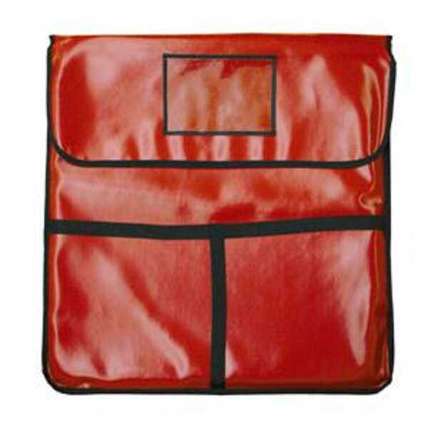 Thunder Group PLPB024, Pizza Bag 24x24-Inch Holds 2 of 22-Inch Pizza, Synthetic Leather, Red
