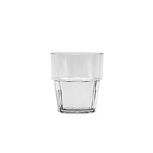Thunder Group PLPCTB108CL 8 Oz Diamond Polycarbonate Clear Rock Glasses, DZ