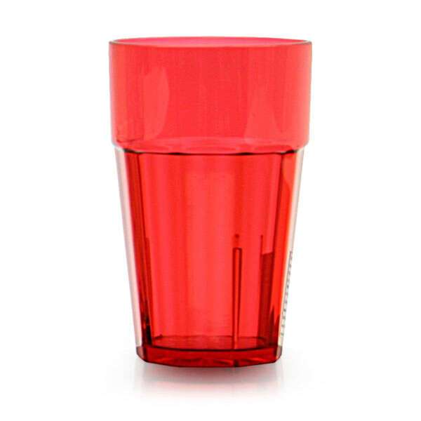 Thunder Group PLPCTB112BL, 10 oz Polycarbonate Diamond Tumbler, Red, 12/CS