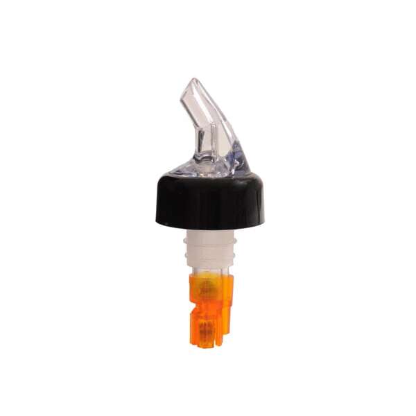 Thunder Group PLPR050C, 0.5 Oz Plastic Orange Measured Liquor Pourer With Collar, DZ